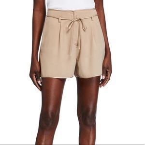 Moncler Light Pink Self- Tie Belted Shorts